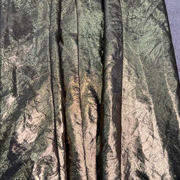 Express Metallic V-Neck Downtown Cami Midi Slip Dress - Picture 8 of 8